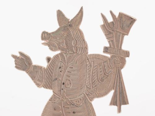 Unusual Pair of Victorian Silver Menu Holders Sheffield 1898