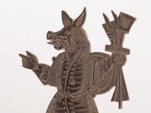 Unusual Pair of Victorian Silver Menu Holders Sheffield 1898