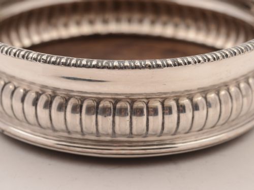 Pair of Georgian Silver Plated Coasters