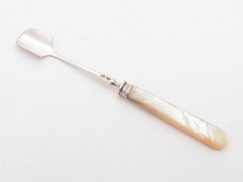 Nice Silver and Mother of Pearl Stilton Scoop Sheffield 1900