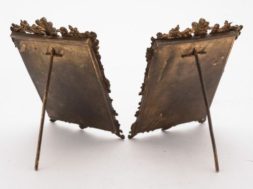 Lovely Pair of Edwardian Brass Photo Frames Circa 1905