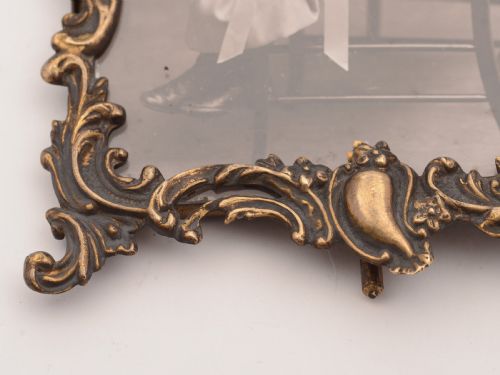 Lovely Pair of Edwardian Brass Photo Frames Circa 1905