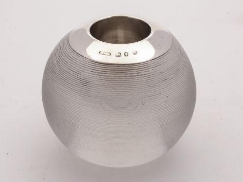 Unusually Large Silver Topped Match Striker Birmingham 1893