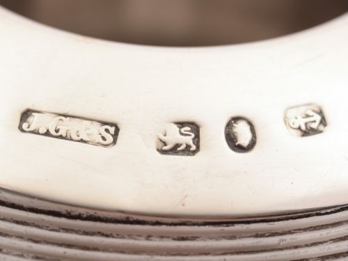 Unusually Large Silver Topped Match Striker Birmingham 1893