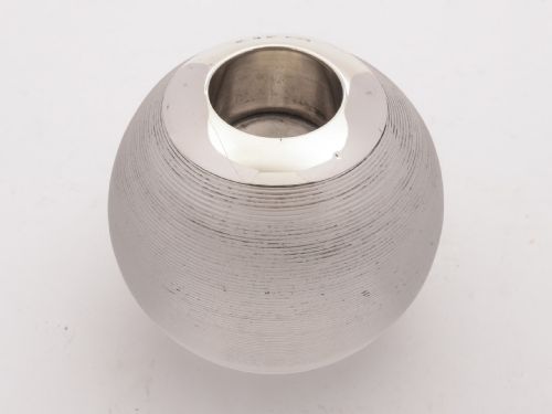 Unusually Large Silver Topped Match Striker Birmingham 1893