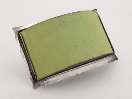 Stylish Edwardian Crocodile Leather Rocker Blotter Circa 1905