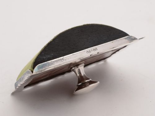 Stylish Edwardian Crocodile Leather Rocker Blotter Circa 1905
