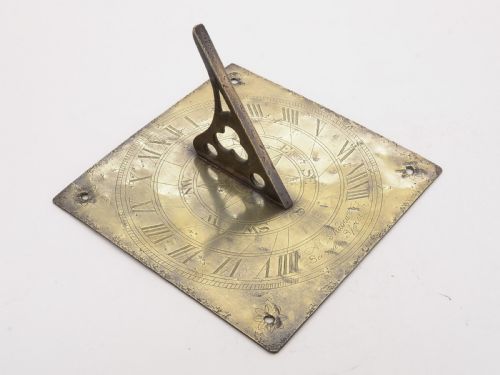 Early 18th Century Brass Sundial Dated 1715