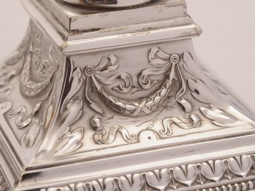 Gorgeous Pair of WMF Large Candlesticks Circa 1900