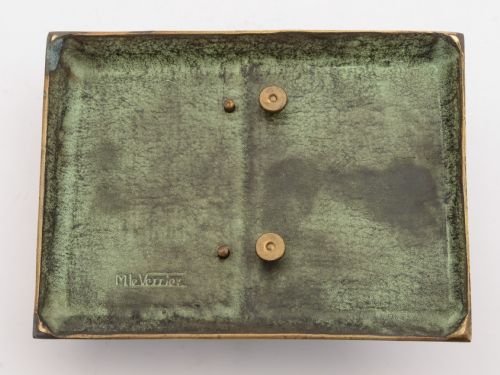 Superb French Bronze Notepad Holder Circa 1920
