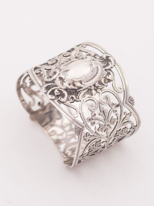 Beautiful Edwardian Silver Napkin Ring Sheffield 1907
