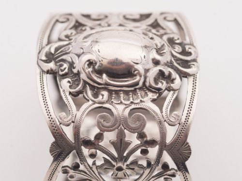 Beautiful Edwardian Silver Napkin Ring Sheffield 1907