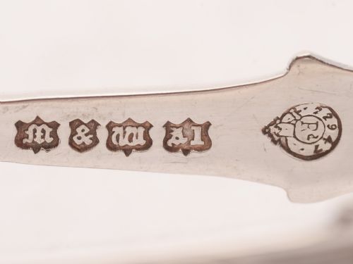 Unusual Set of 12 Edwardian Serving Tongs Circa 1905