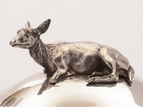 Stunning Victorian Silver Plated Stag Soup Tureen Circa 1880