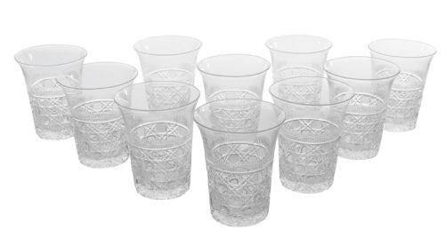 Gorgeous Set of 10 Edwardian Tumblers Circa 1905