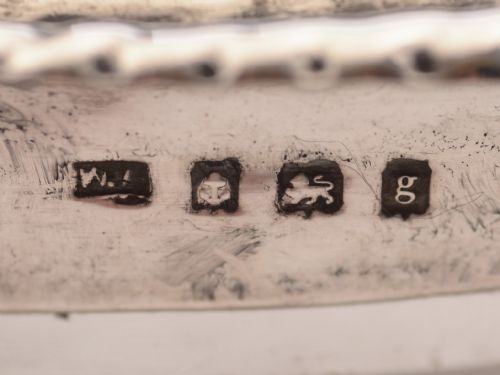 Pretty Edwardian Silver Topped Trinket Box Birmingham 1906