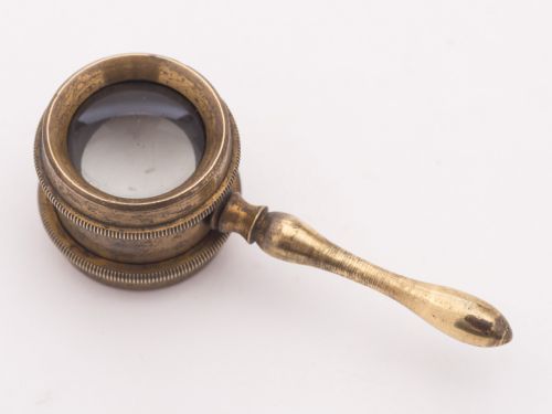 Nice Coddington Brass Magnifying Glass Circa 1870