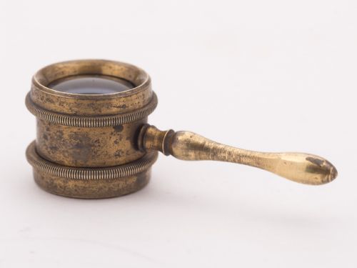 Nice Coddington Brass Magnifying Glass Circa 1870