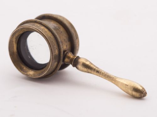 Nice Coddington Brass Magnifying Glass Circa 1870
