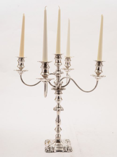 Stunning Silver Plated 4 Branch Candelabra Circa 1880