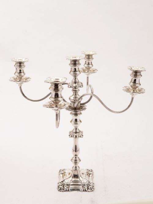 Stunning Silver Plated 4 Branch Candelabra Circa 1880