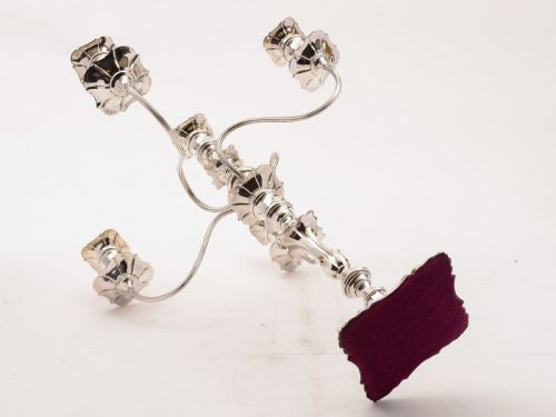 Stunning Silver Plated 4 Branch Candelabra Circa 1880