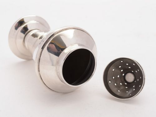 Superb Art Deco Style Silver Sugar Shaker Sheffield 1944