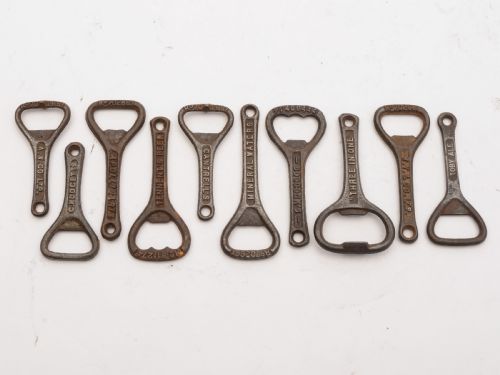 Collection of 40 Advertising Cast Iron Bottle Openers Circa 1920