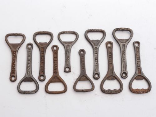 Collection of 40 Advertising Cast Iron Bottle Openers Circa 1920
