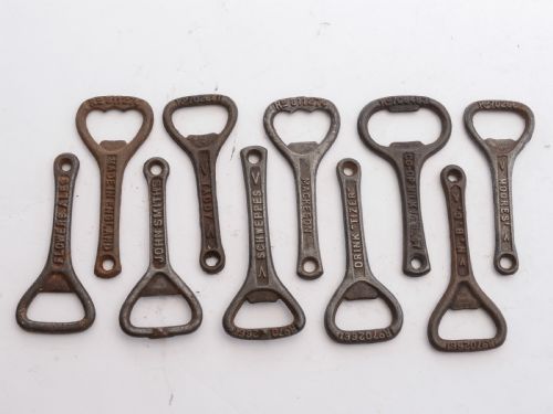 Collection of 40 Advertising Cast Iron Bottle Openers Circa 1920