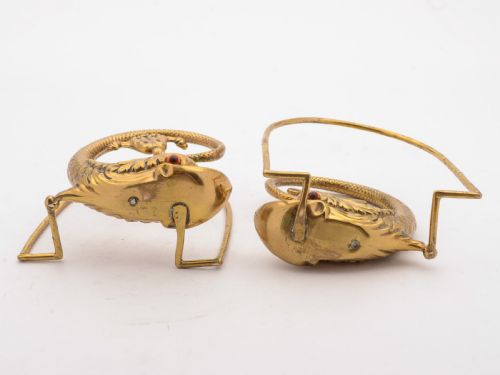 Unusual Edwardian Brass Fish Bookends Circa 1905