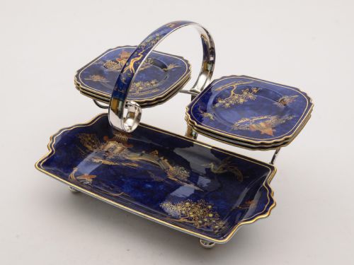 Fabulous Art Deco China Sandwich Set Circa 1930