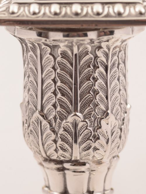 Nice Pair of Edwardian Silver Plated Candlesticks Circa 1905