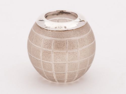 Superb Edwardian Silver Topped Golf Ball Matchstriker 1902