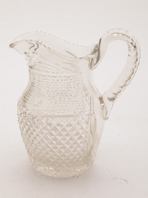 Gorgeous Victorian Cut Glass Jug/Pitcher Circa 1880