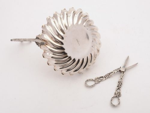 Charming Edwardian Silver Plated Grape Dish Circa 1905