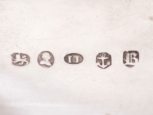 Nice Georgian Silver Madeira Decanter Label 1825