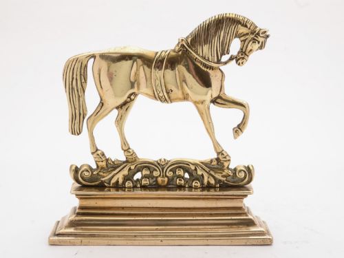 Beautiful Victorian Heavy Brass Doorstop Circa 1890