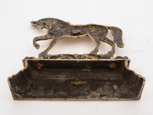 Beautiful Victorian Heavy Brass Doorstop Circa 1890