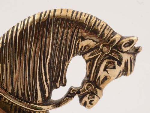 Beautiful Victorian Heavy Brass Doorstop Circa 1890