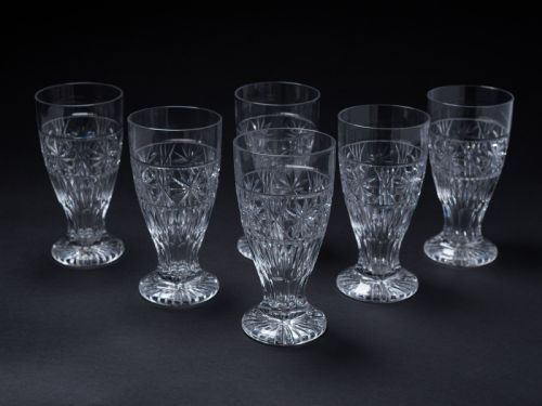 Fabulous Set of 6 Art Deco Glasses Circa 1930