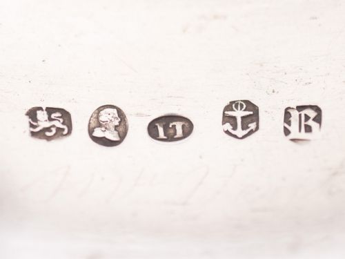 Nice Georgian Silver Sherry Decanter Label 1825