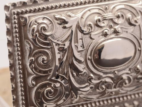 Nice Victorian Silver Plated Trinket Box Circa 1890