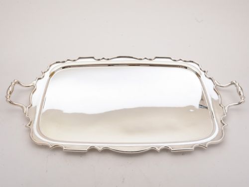 Fabulous Edwardian Large Silver Plated Tray Circa 1905