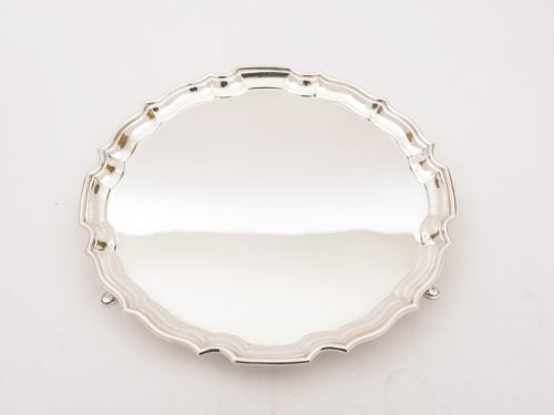 Charming Art Deco Silver Plated Salver Circa 1930
