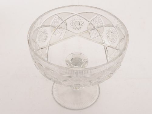 Lovely Art Deco Glass Pedestal Bowl Circa 1930