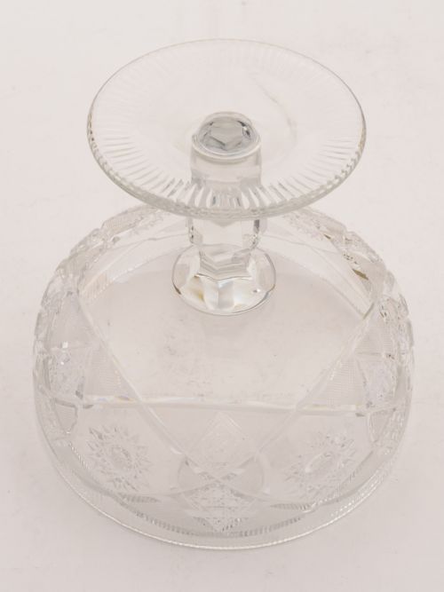 Lovely Art Deco Glass Pedestal Bowl Circa 1930