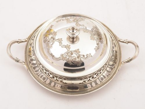 Gorgeous Victorian Butter Dish Circa 1890