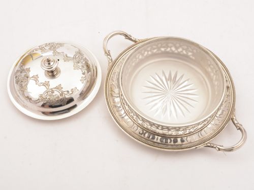Gorgeous Victorian Butter Dish Circa 1890