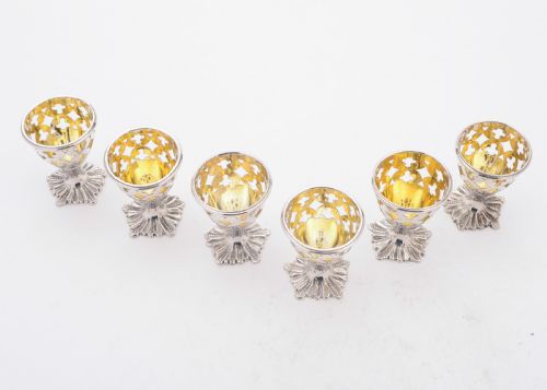 Nice Set of 6 Victorian Egg Cups Circa 1880
